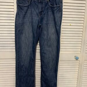 Vintage Helix Dark Blue Straight Men's Jeans